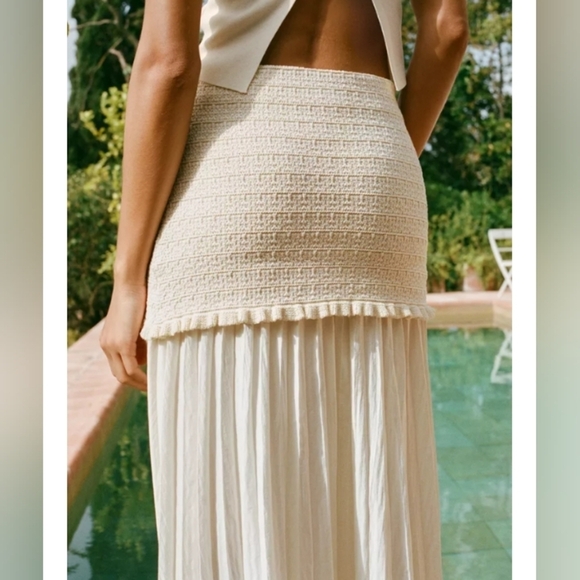 Zara Combination Knit Skirt - Picture 4 of 5